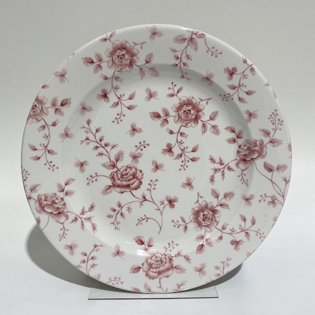 PLATE, Pink Floral Platter